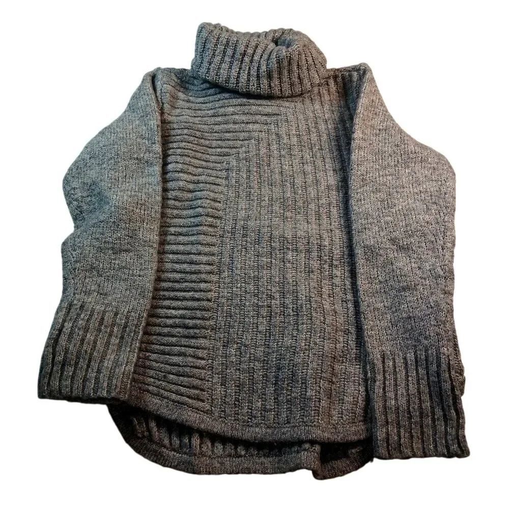 CB Designer Womens Gray Turtleneck Sweater - Women's Small